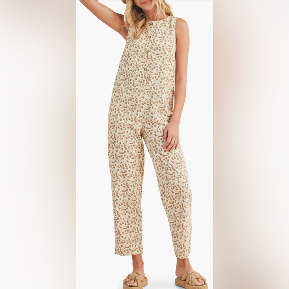 Floral Print Jumpsuit